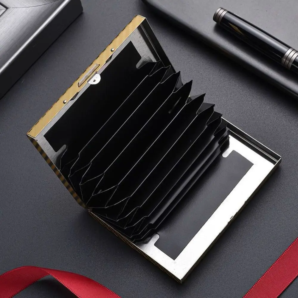 Sleek Anti-RFID Stainless Steel Wallet & Travel Cardholder