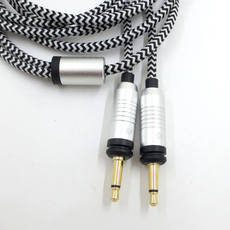 Replacement Headset Cord for Focal ELEGIA Upgrade Cable 3.5mm Male 6.35mm to Double 3.5mm Male Cord Replacements