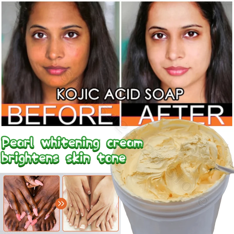 1KG Strong Effective Whitening Cream Dark Black Facial Whitening Cream for Neck Hands Feet No Side Effects