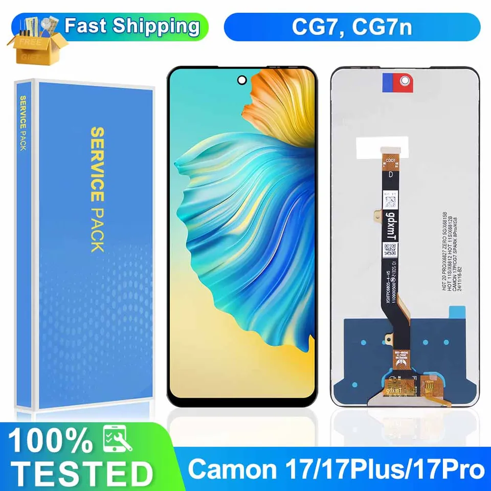 Touch Screen + LCD Display For Tecno Camon 17 CG6/ 17P CG7