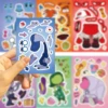 8/16/32pcs Disney Inside Out Puzzle Sticker DIY Phone Laptop Luggage Skateboard Make A Face Assemble Sticker Fun for Kids Gift﻿ 3
