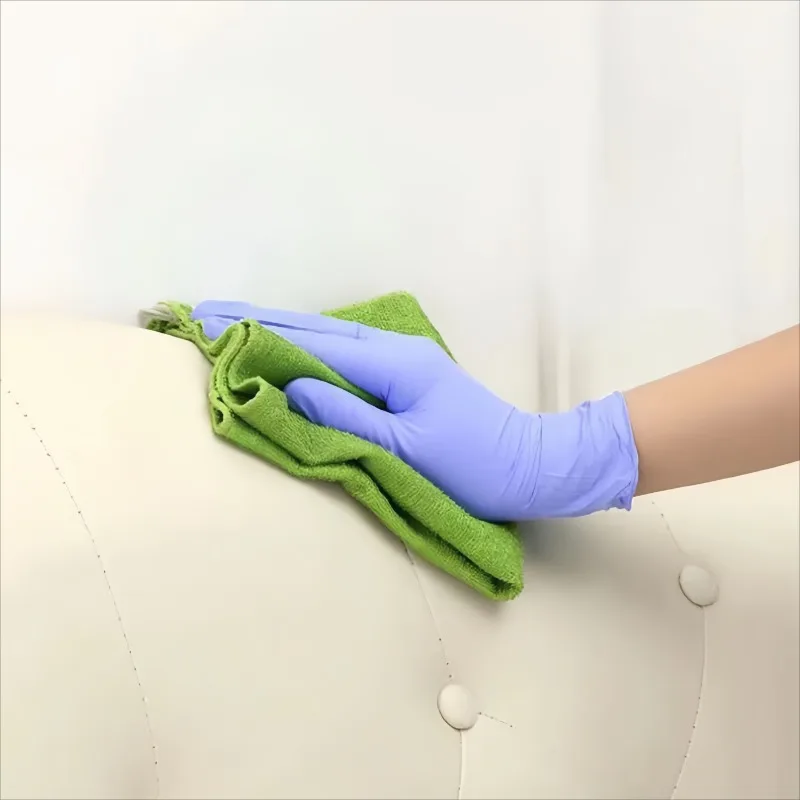50 PCS Purple Disposable Nitrile Gloves Used for Furniture Cleaning Kitchen Dishwashing Pet Bathing Nail  Beauty Salon Baking 5