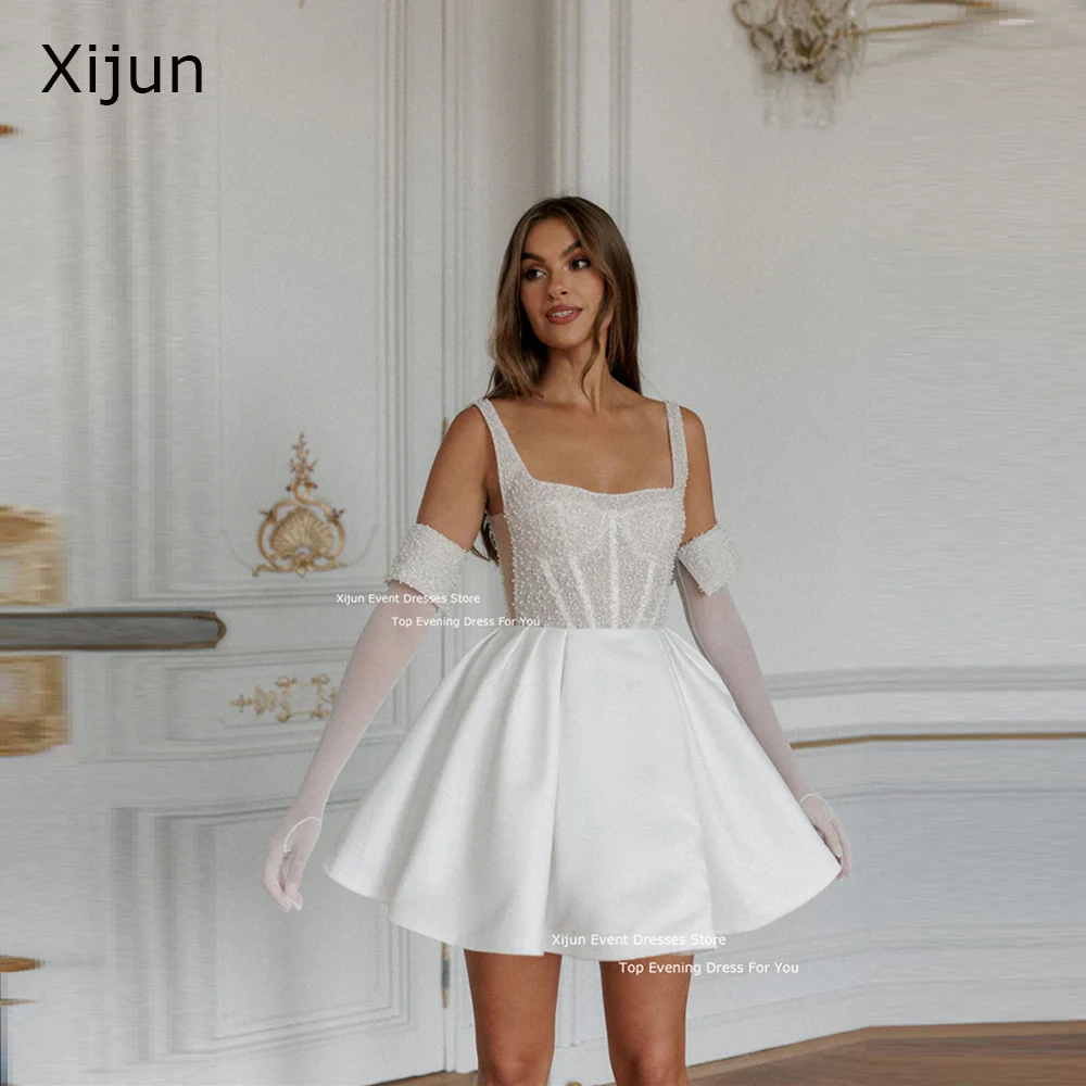 white christmas dresses Swan: Corset Satin Bridal Mini