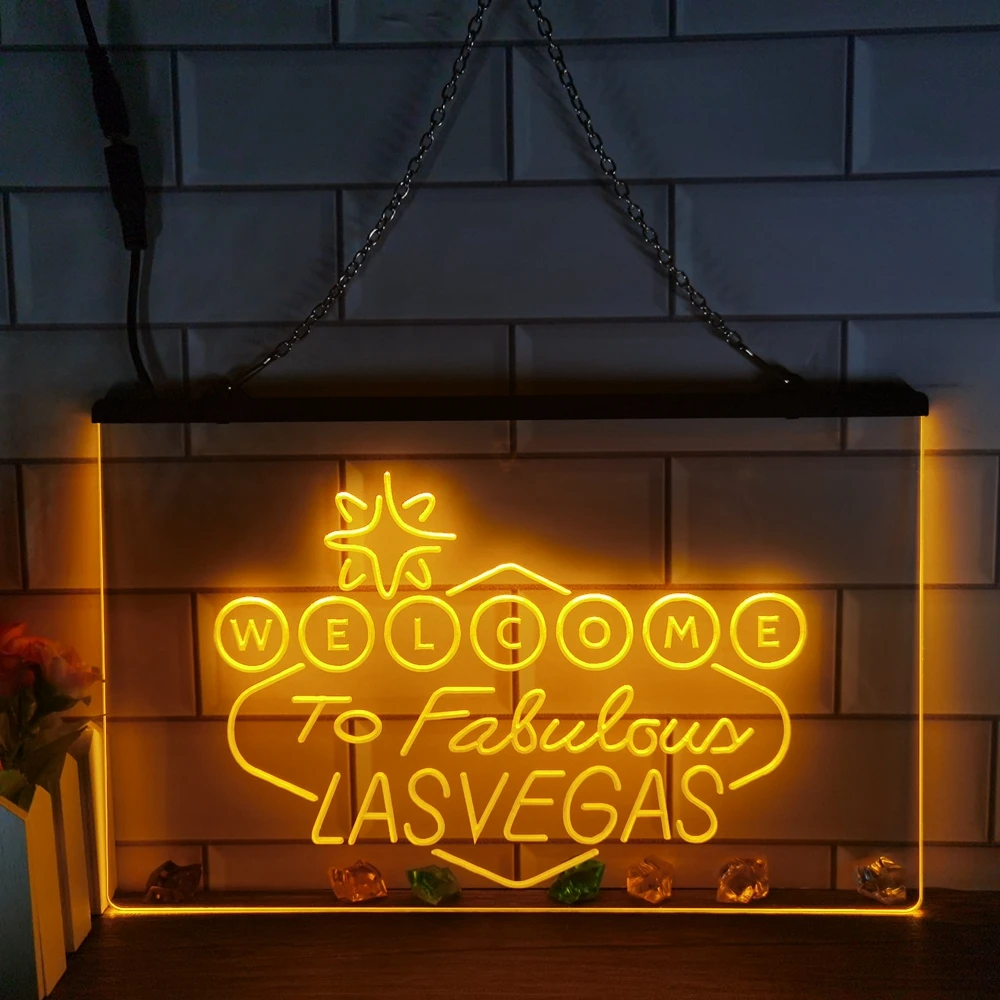 Las Vegas Welcome to Sign Gold Foil Playing Cards