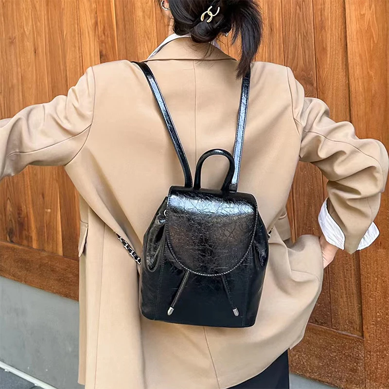 MIYA GARDEN New Multifunctional Backpack Women's Genuine Leather Shoulder Bag High Quality Travel Shoulder Bag Backpack Mochila