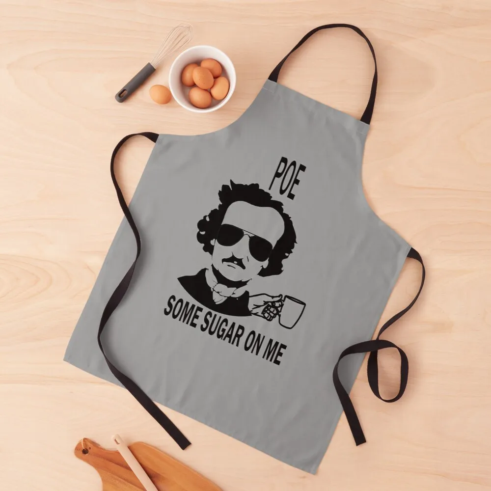 Edgar Allan Poe Quotes Horror Macabre Literary Poet Author Gift Apron apron funny useful things for kitchen