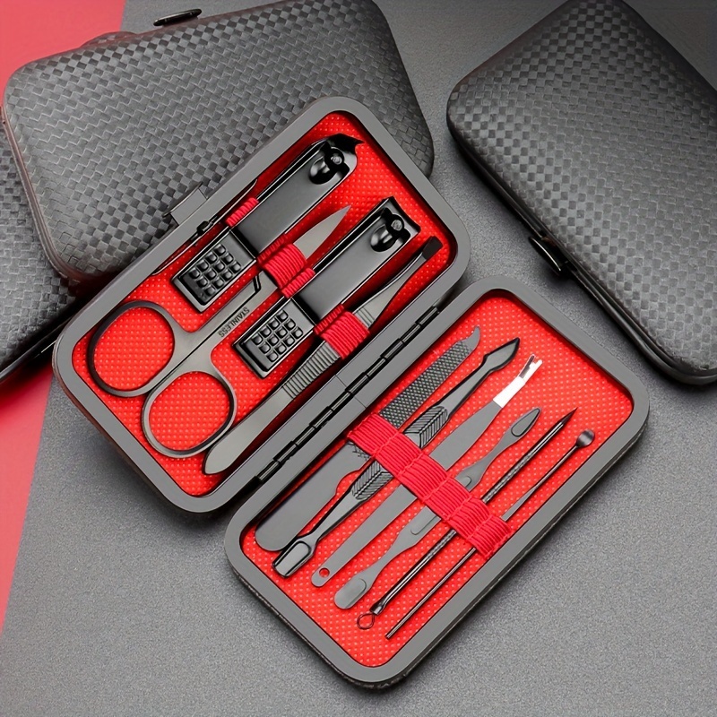 Complete Manicure & Pedicure Kit for Men - Includes Nail Clippers, Trimmers & Straight Knife - Perfect Gift for All Occasions