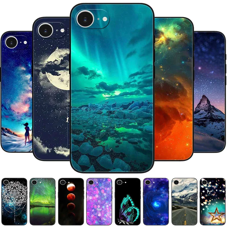 Sleek Black Silicone Phone Cover with TPU Bumpers – Soft Back Protection Case