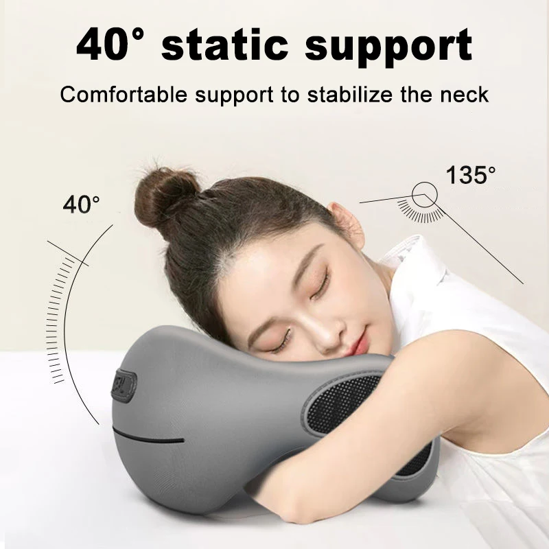 Almohada portátil de espuma viscoelástica en forma de U para el cuello,  almohada suave de rebote lento para viaje espacial, almohada para dormir en