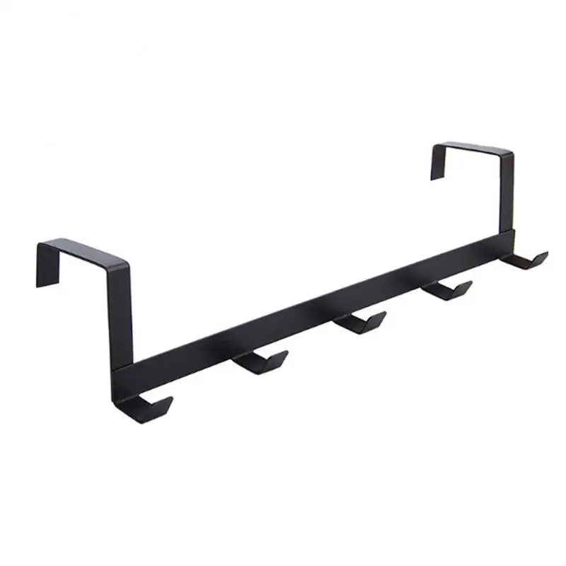 Hooks Over The Door 5 Hooks Home Bathroom Organizer Rack Clothes Coat Hat Towel Hanger Bathroom Kitchen Accessories Holder door hook