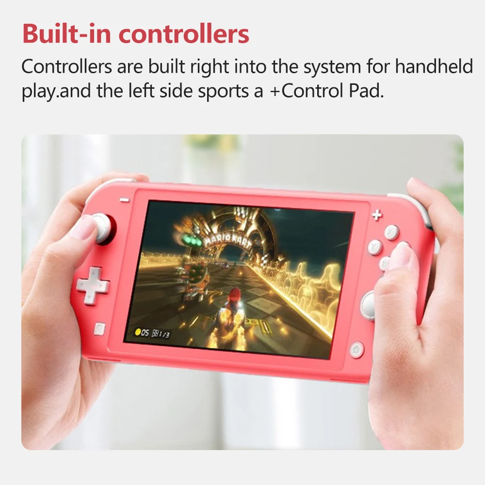 Nintendo Switch Lite Game Console 32GB 5.5 Inch LCD Touch Screen 3 to 7  Hours Battery Life Compatible All Switch Handheld Games