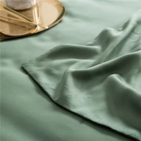 Sondeson Solid Color 100% Silk Duvet Cover Pillow Case Bed Sheet Green Quilt Cover Women Men Queen King Bedding Linens Set 5