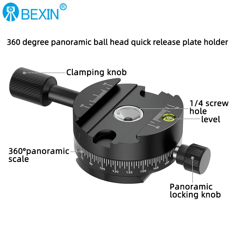 Camera clamp Camera tripod plate Quick release clamp panorama shooting camera clamp tripod plate mount set for dslr camera