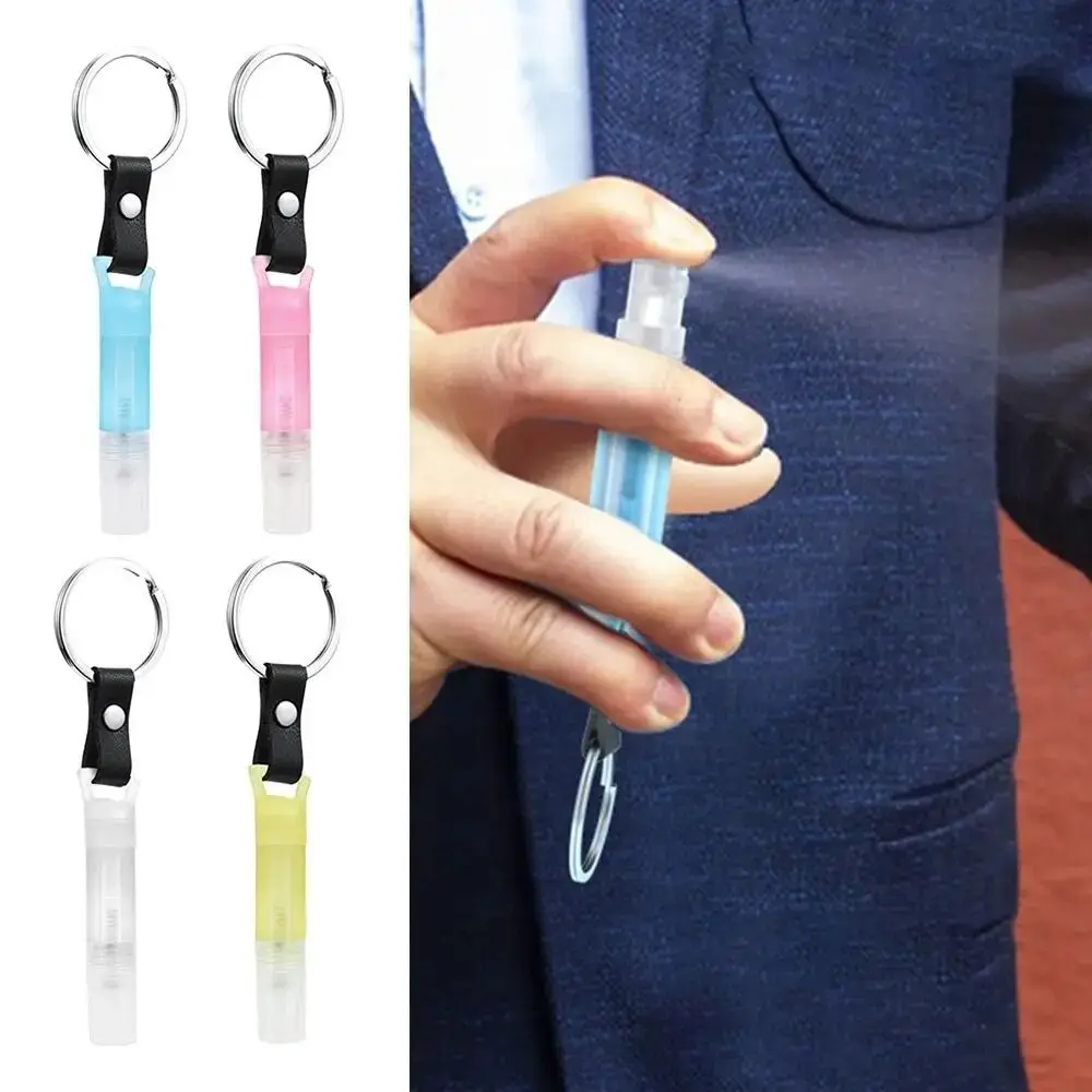 Creative New Press Elevator Bottle With Keychain Pen Shaped Spray Bottle No Touch Portable Empty Bottle Men And Women