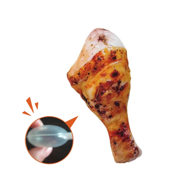 Artificial Meat Plush Dog Toys - Chicken Leg