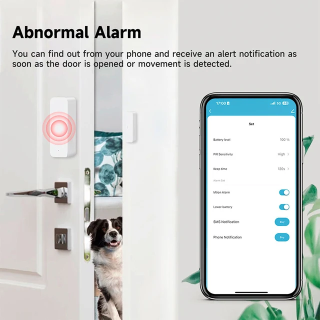 Tuya WiFi ZigBee Door Window Security-Protection Door Open / Closed Sensor Smart Life Detector Control Via Alexa Google Home 6