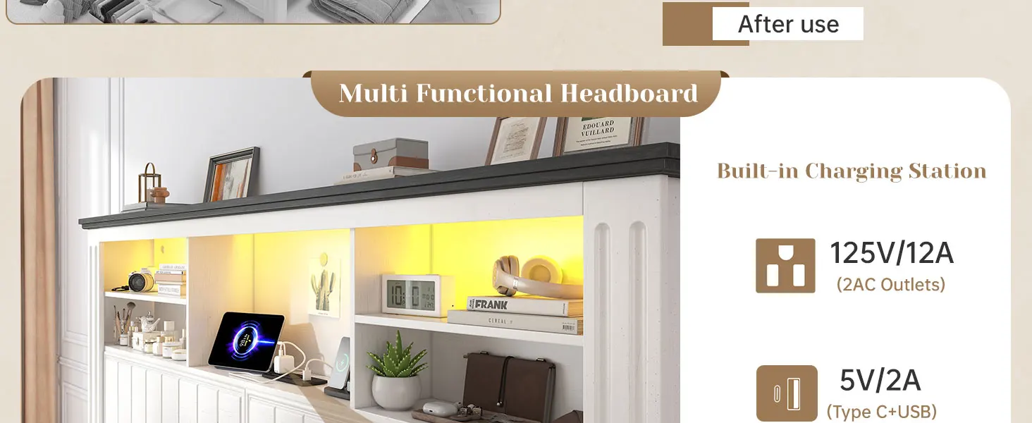 LED Queen Bed Frame