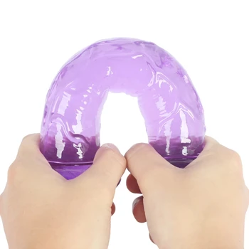 Erotic Soft Jelly Dildo Anal Butt Plug Realistic Penis Strong Suction Cup Dick Toy for Adult G-spot Orgasm Sex Toys for Woman 3