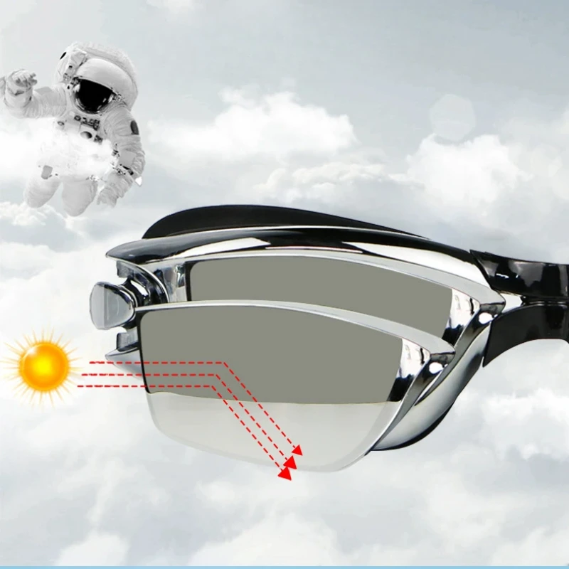Swimming Goggles Professional Waterproof Swim Eyewear Glasses Anti-fog 100% UV Protection No Leaking For Adult Men Women Youth 6