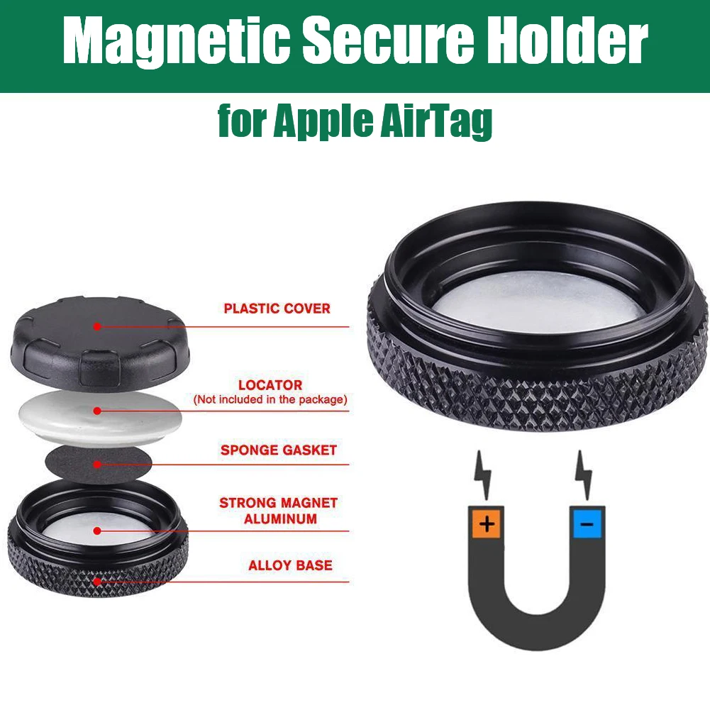 

Magnetic Protective Case for Apple AirTag Cover Anti-theft Gps Tracker Hidden Shockproof Holder for Airtags