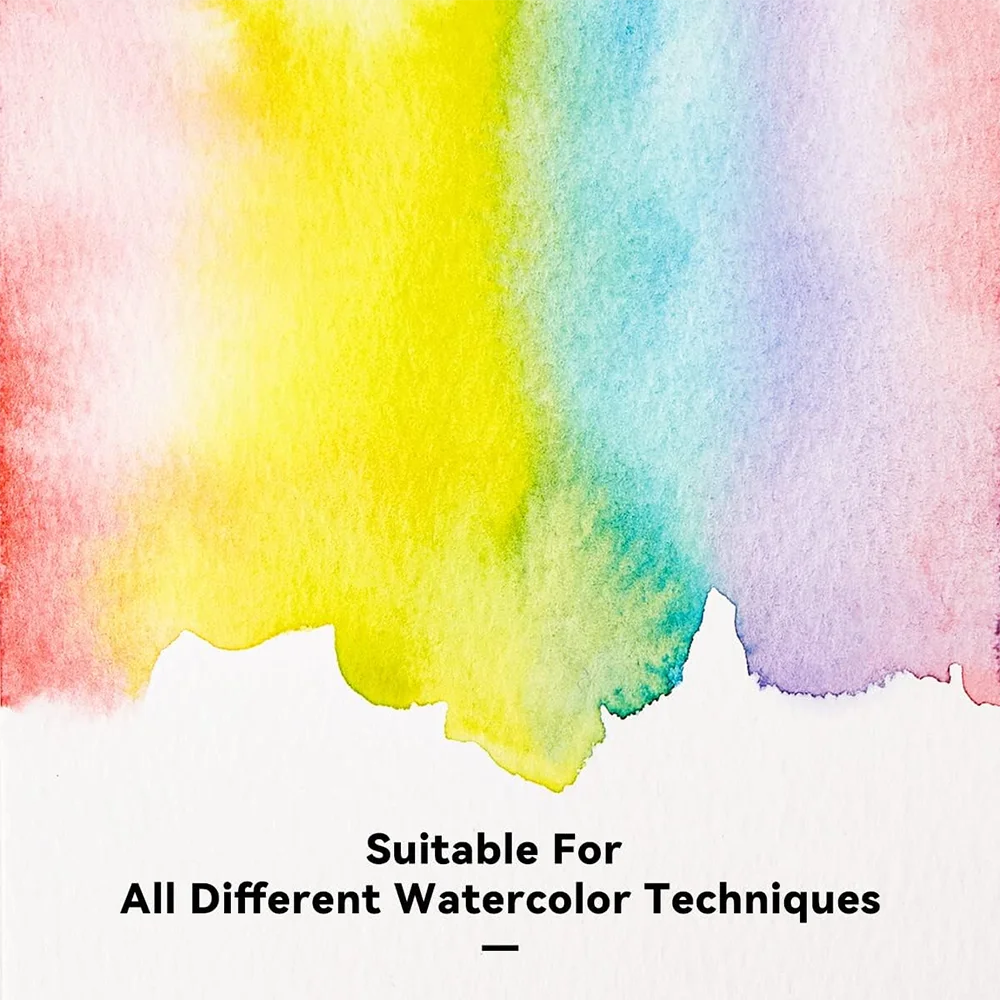 Paul Rubens Square Watercolor Journal Drawing Notebook 300g Cotton Watercolor Sketchbook Hand Ledger for Beginners and Artists drawing sketchbook