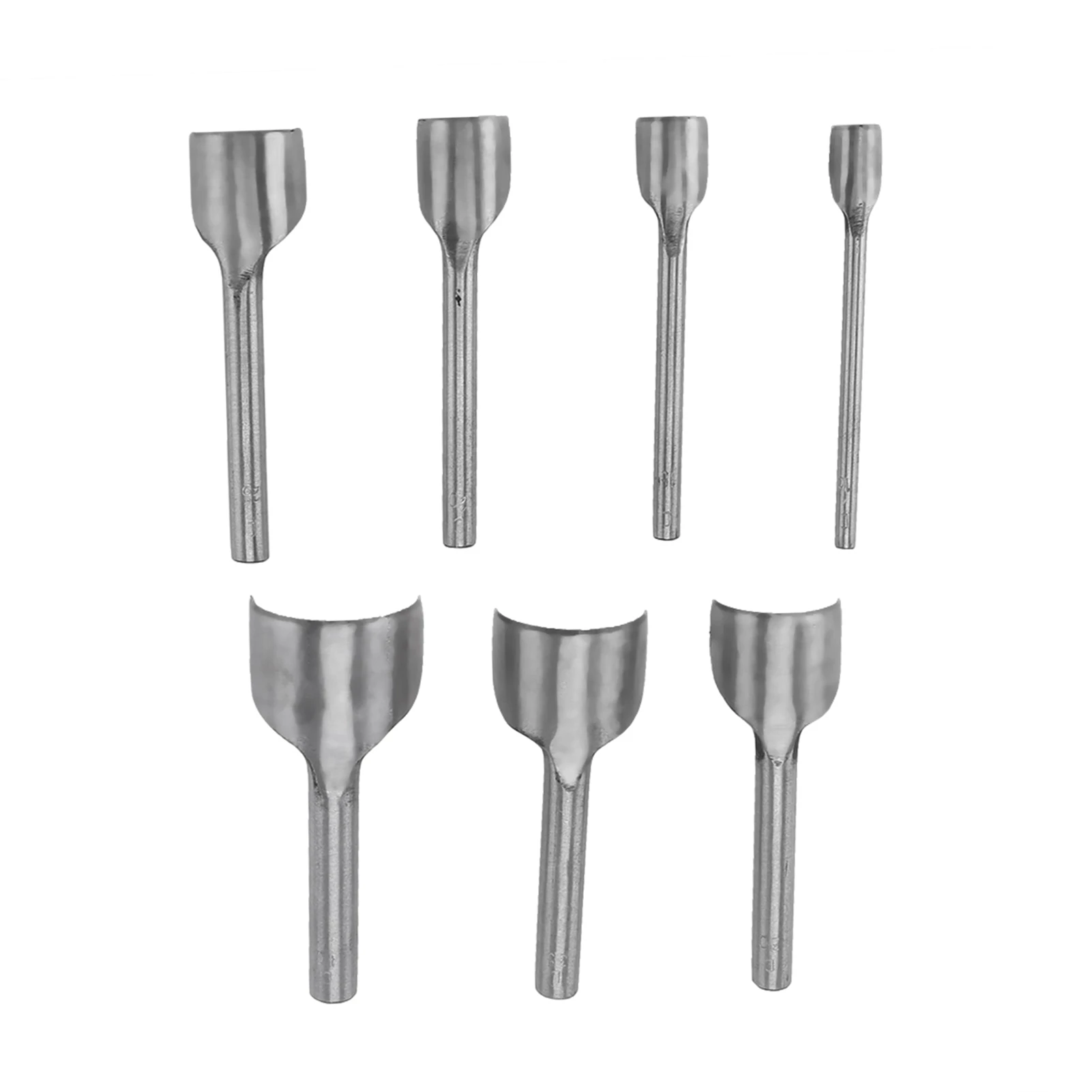 7pcs /set DIY Leather Carft Half Round Punch Belt End Cutter For Home Leather Sewing(10-40mm)