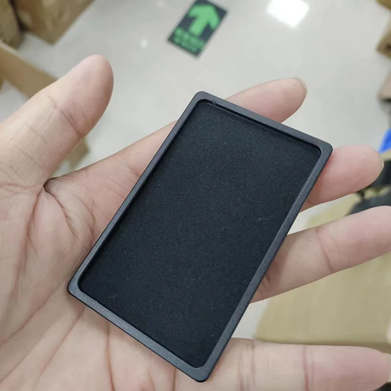 Coin Key Tray Storage Organizer for Card Holder Rfid Aluminum Case Metal Wallet Men Slim Business Cardholder Cash credit card holder id card holder