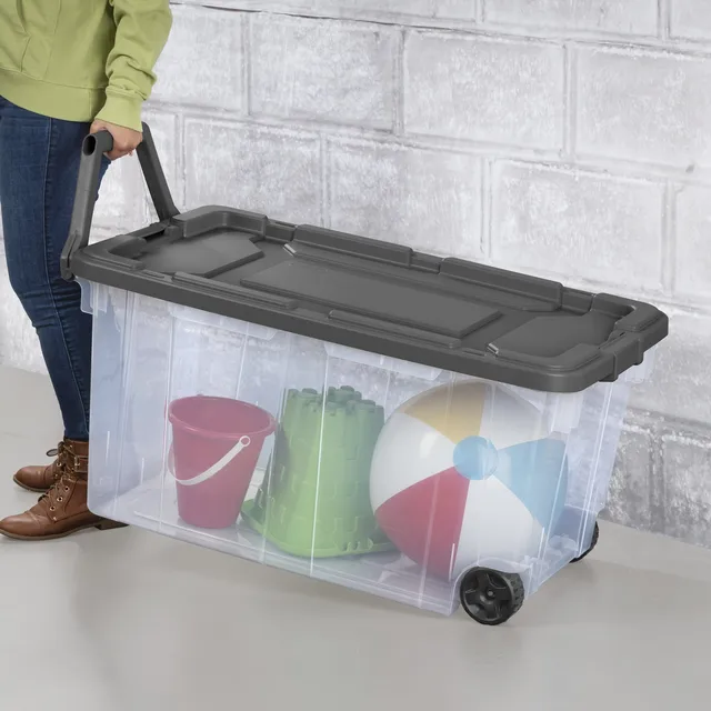 18604-764831.jpg (2 pack) 160 Quart Extra-Large Wheeled Storage Bin, Clear Storage Container with Latch Lid and Pull Handle, Durable, Dark Gray