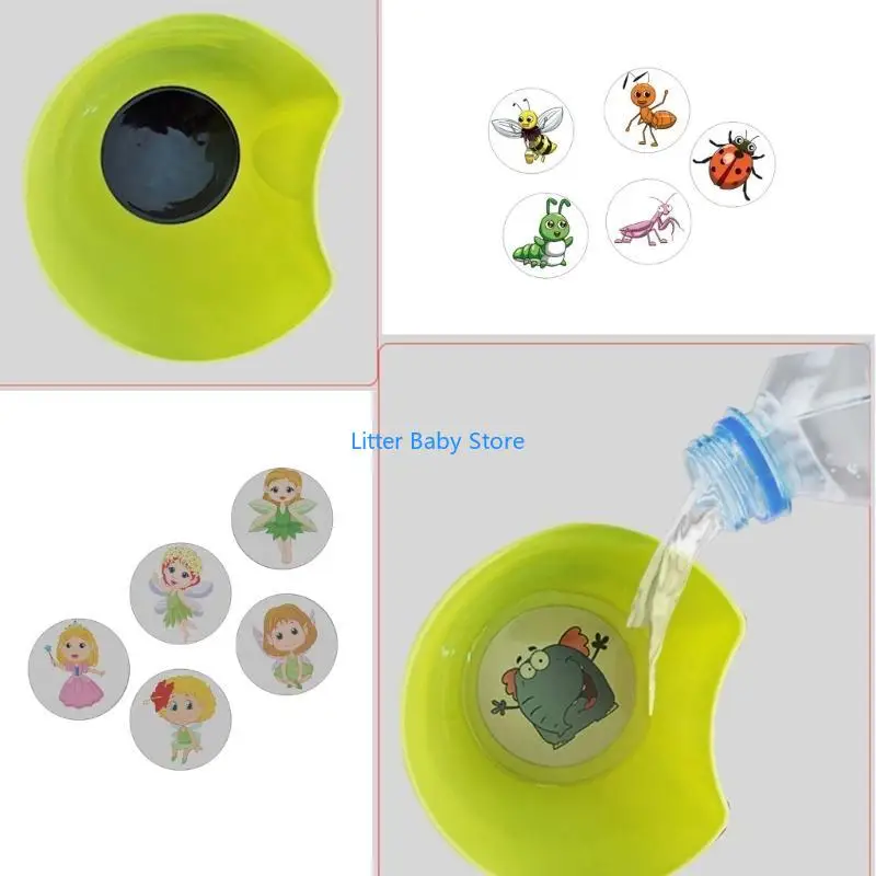 N80C Training Stickers Color Changing Sticker Toilet Targets for Potty Training
