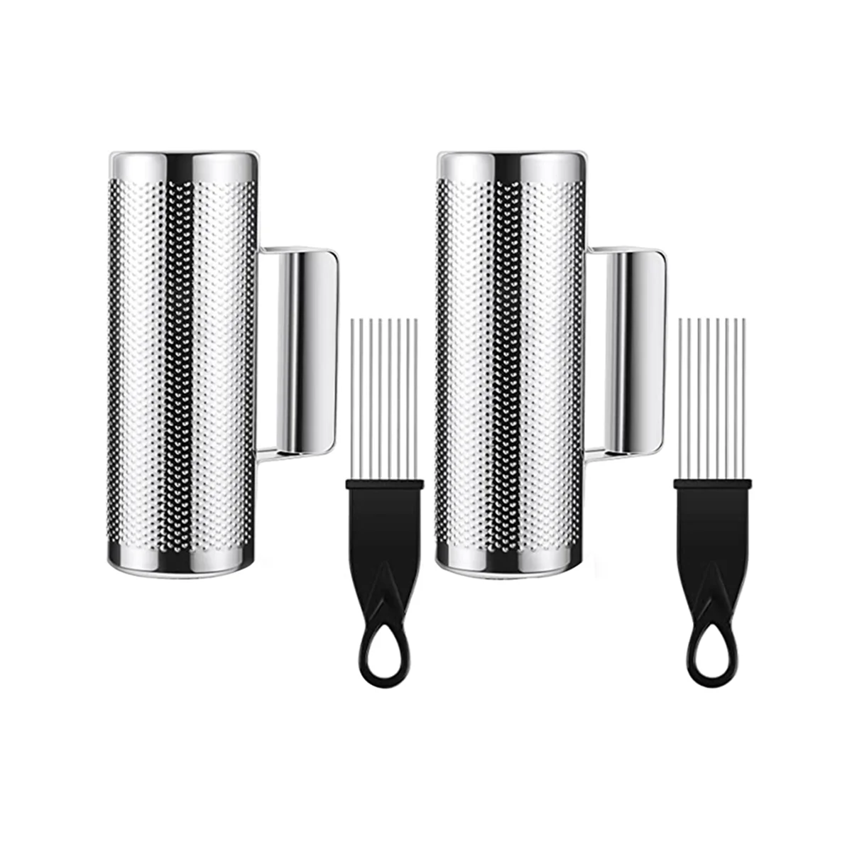 

2Sets Of Metal Scrapers 8X3 Inch Stainless Steel Instruments Percussion Instruments Live Performance Tools with Scrapers