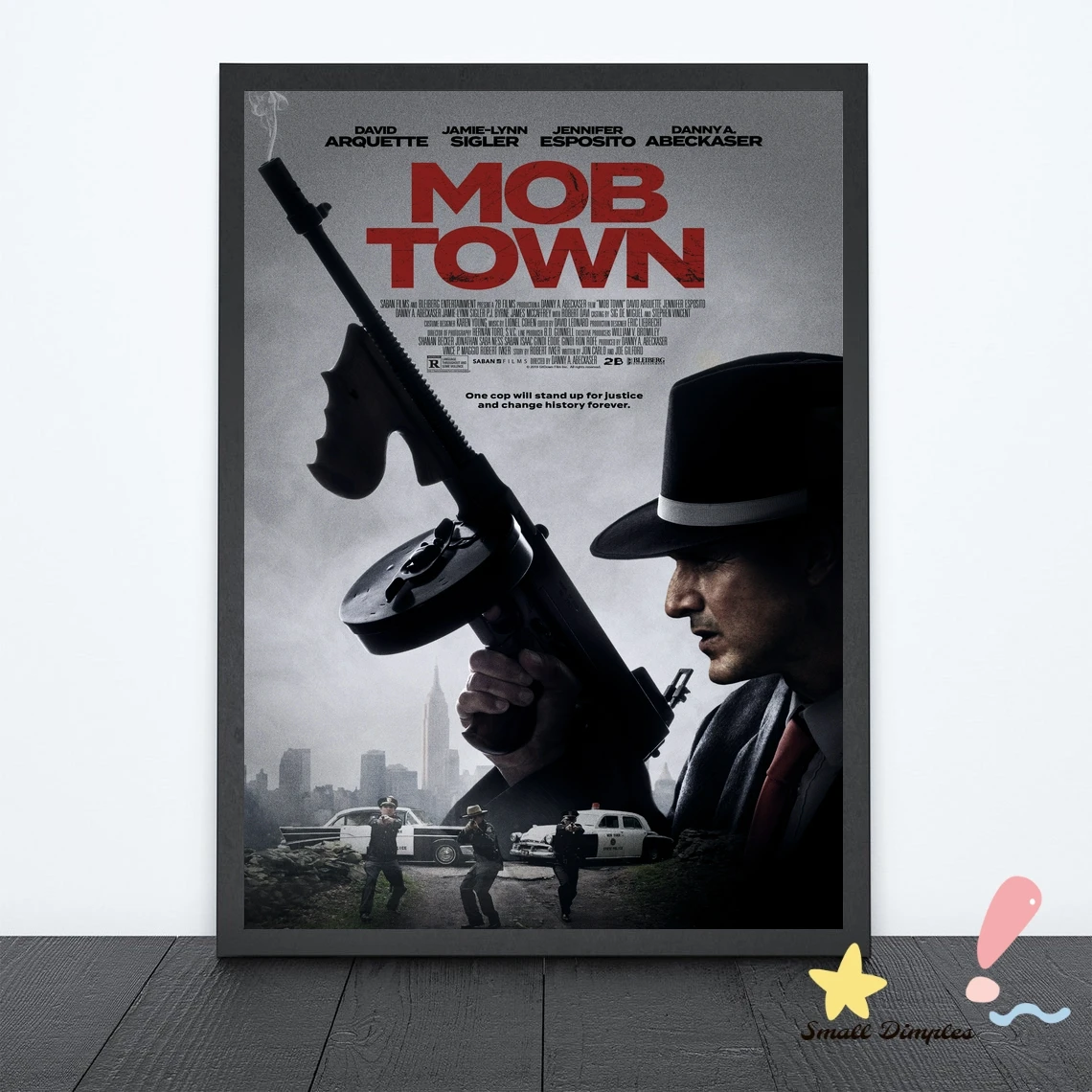 Фото Классический кинопостер Mob Town, холст, Художественная печать, украшение для дома, настенная живопись (без рамки) №1