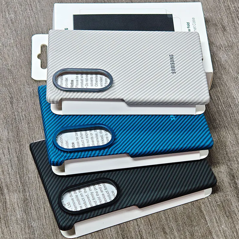 Ultrathin Magnetic Carbon Fiber Texture Case with Built-in Tempered Glass Screen Protector