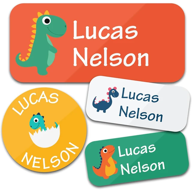 Custom Name Labels 140PCS 2 Sheets Personalized Stickers for Clothes, Lunch Boxes, Bottles, Kids School Supplies, Camp, Daycare