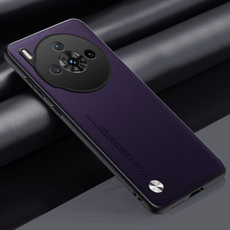 Luxury PU Leather Shockproof Silicone Phone Case Cover - Elegant Back Protection Coque