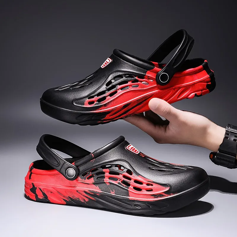 Mens Sandals Summer 2023 EVA New Large Size Men's Clogs Lightweight Beach Slippers Breathable Men's Sneaker Sandals Garden Clogs 5