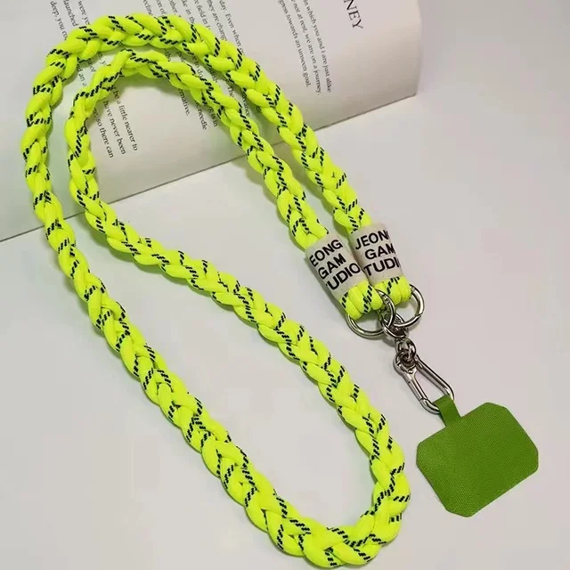 Outdoor Sports Braided Crossbody Phone Lanyard Strap