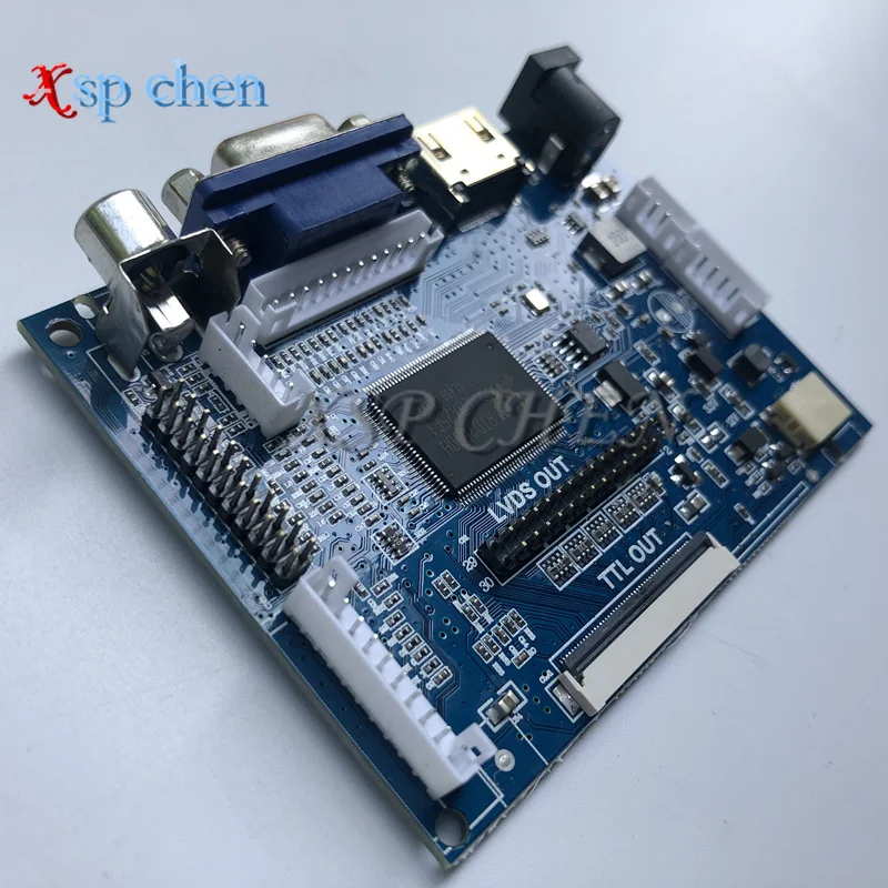 Ttl Lvds Controller Board Display Lcd Suporte Automático Hdmi Vga 2av 50pin At070tn90 92 94 - Imagem 5