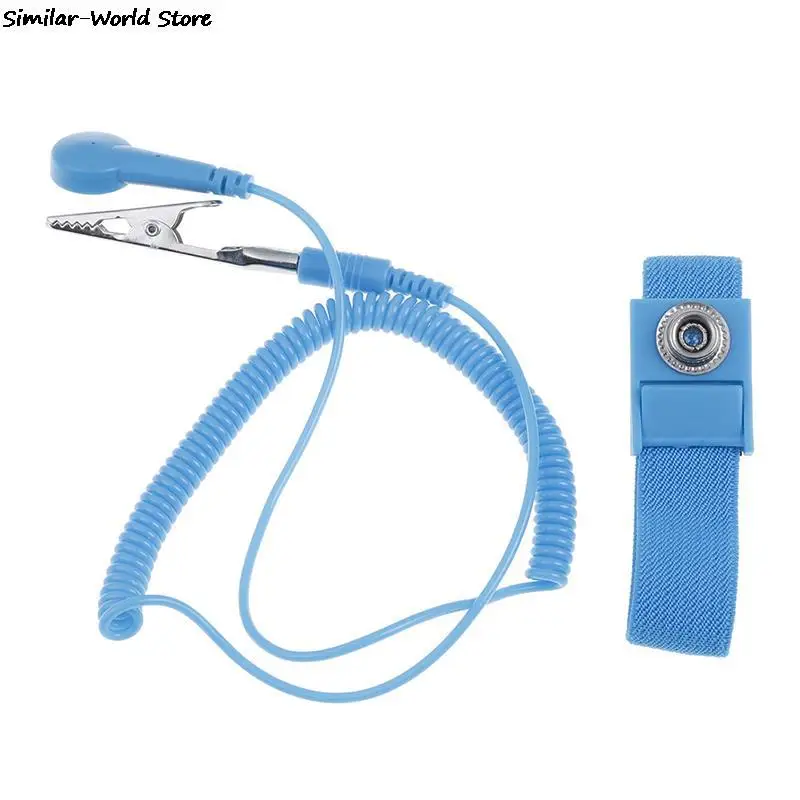 Anti Static Bracelet Electrostatic Cordless Wireless Adjustable ESD Discharge Cable Wrist Band Strap Hand With Spare Wristband