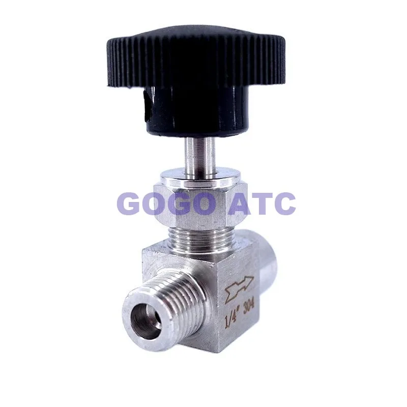 Nadelventil Edelstahl 304 - 1/4 Zoll Regelbar - Für Wasser, Öl & Gas - Einfache Durchflusskontrolle