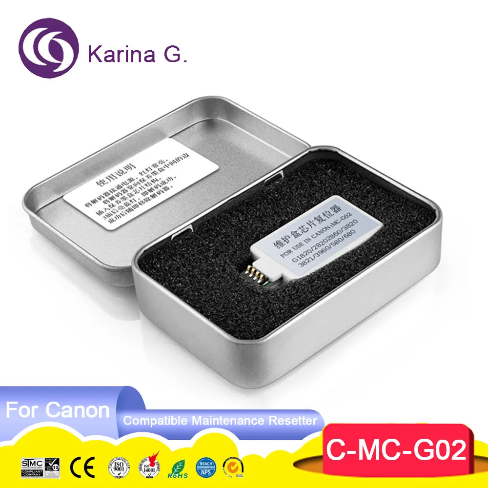 MC-G02 Ink Maintenance Box Chip Resetter For Canon G2160 G3160 G1220 G2260 G3260
