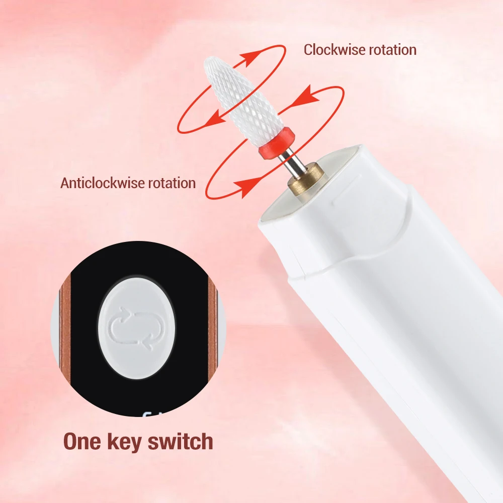 Professional Cordless Electric Nail Drill Machine for Nail Repair Designed Gel Removing for Salons Tools electric nail drill electric nail grinder