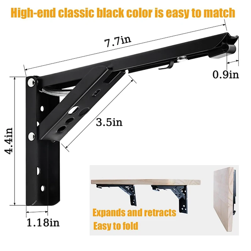 Triangular Folding Heavy Duty Metal Shelf Bracket