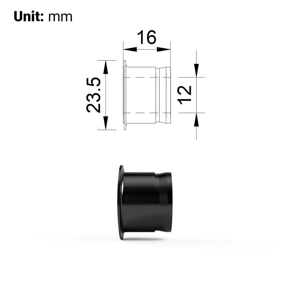 Rear Bike Hub End Caps 12mm Thru Axle Replacement & Conversion Kit