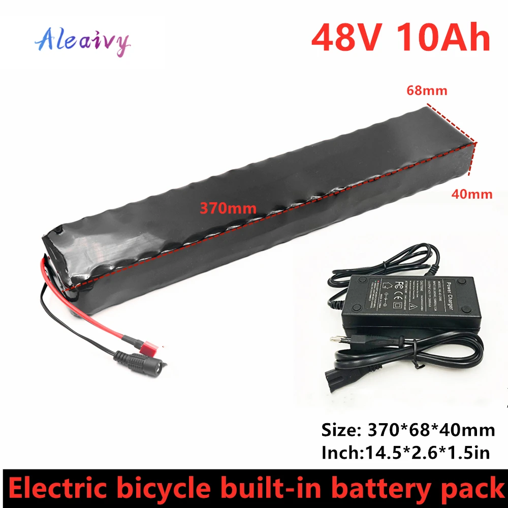 

Aleaivy 48V 13S3P 10Ah 500W Li-Ion Battery Pack, Suitable For 48V Electric Bicycle With 20A BMS Built-In Lithium Battery