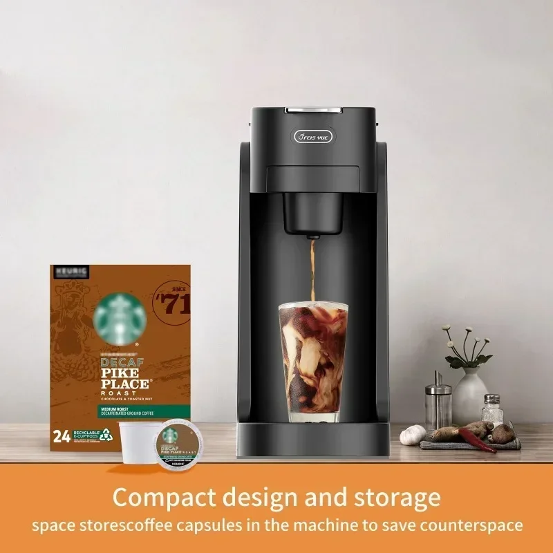 Coffee Machine 110V-240V Capsule Coffee Maker Machine Portable Automatic 3.5bar Capsule/powder Dual Purpose Cafetera Espresso