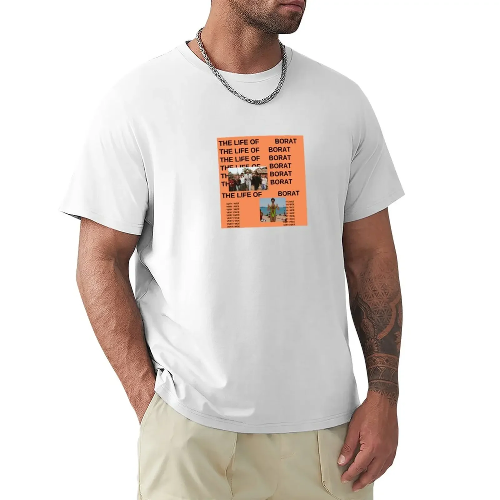 The Life Of Borat T-Shirt Abbigliamento Estetico Customs Plain Plus Size Abbigliamento Uomo