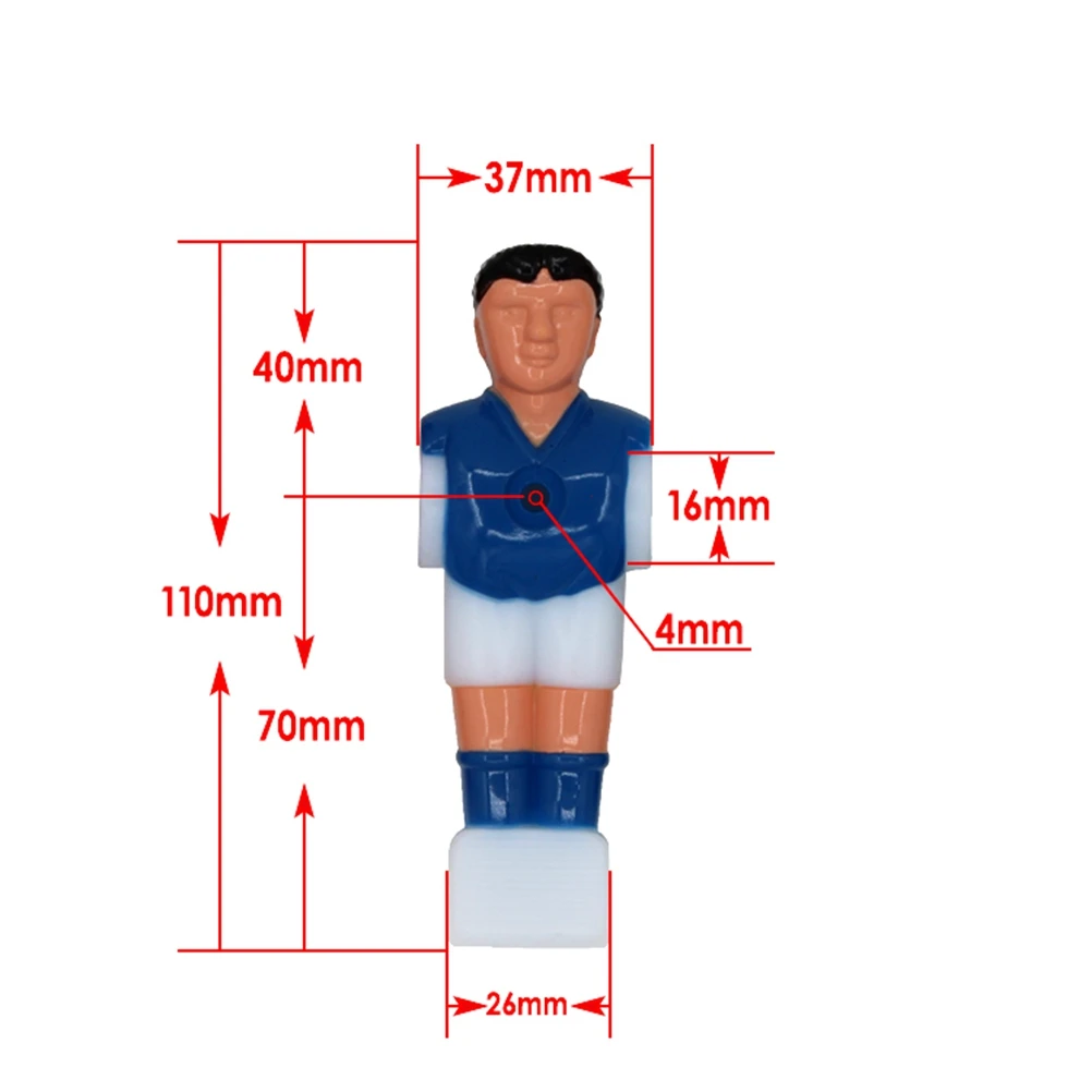 Table Soccer Mini Football Player Replacements Plastic Puppet Figures Kids Game table football game tabletop soccer game