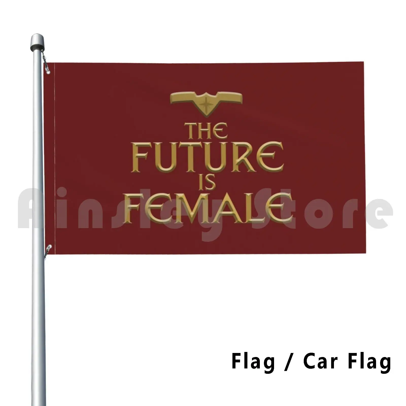 Flag Car Flag The Future Is Female ( Woman Of Wonder Version ) 1431 Justice Womens Wonder The Future