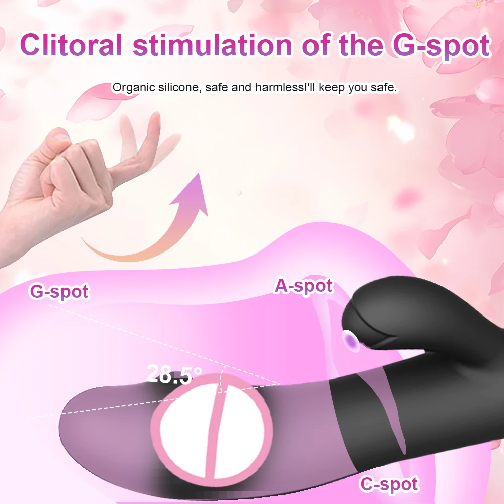 Rabbit Vibrator for Women Powerful G Spot Female Clitoris Stimulator Vibrating Silent Adult Sex Toy For Female Masturbator Dildo