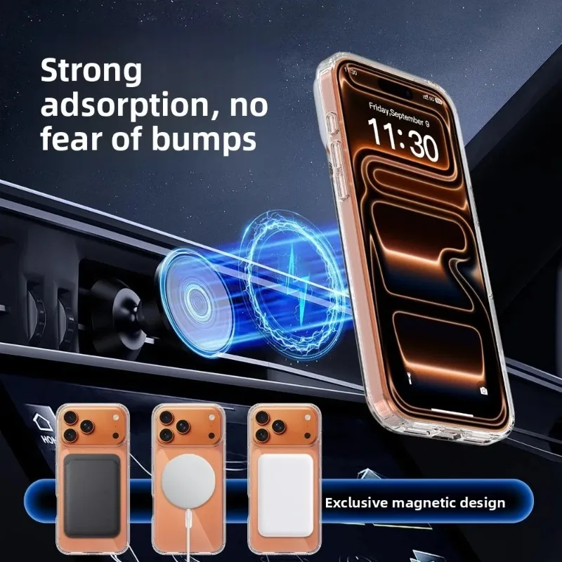 Enhanced Magnetic MagSafe Phone Case with Screen and Lens Protector
